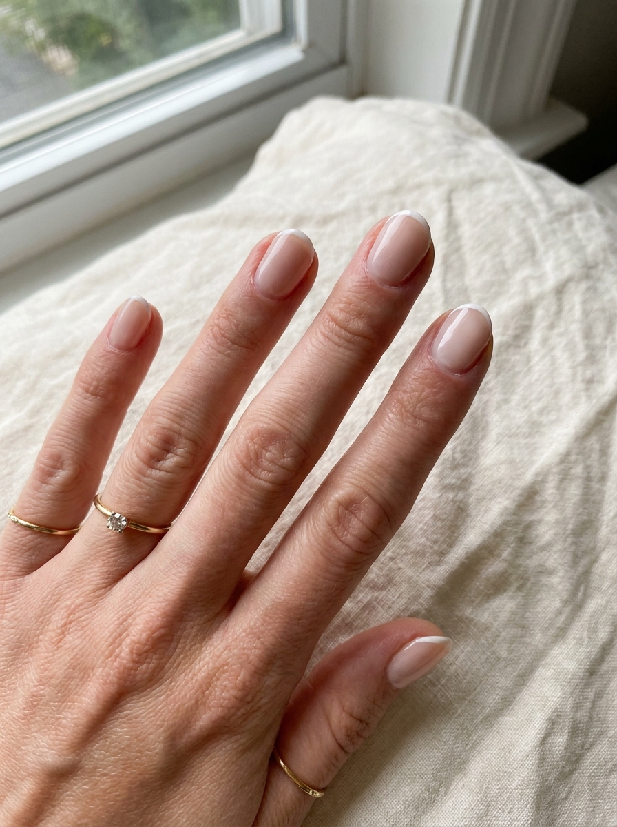 Dünne French Tips als Einfache Nageldesigns Sommer Inspiration 2026
